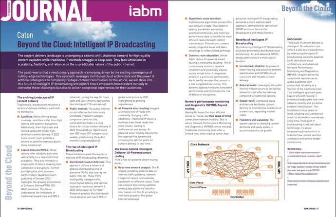 IABM Journal 129 - Caton